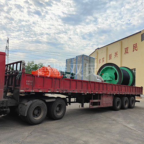 鶴壁雙民租賃絞車JK-2×1.8P礦井提升機裝車發貨！