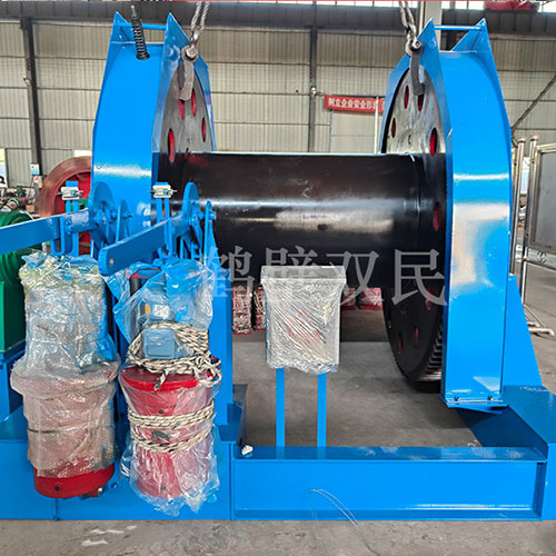 鶴壁雙民鑿井絞車25噸雙筒、16噸雙筒展示與發貨！